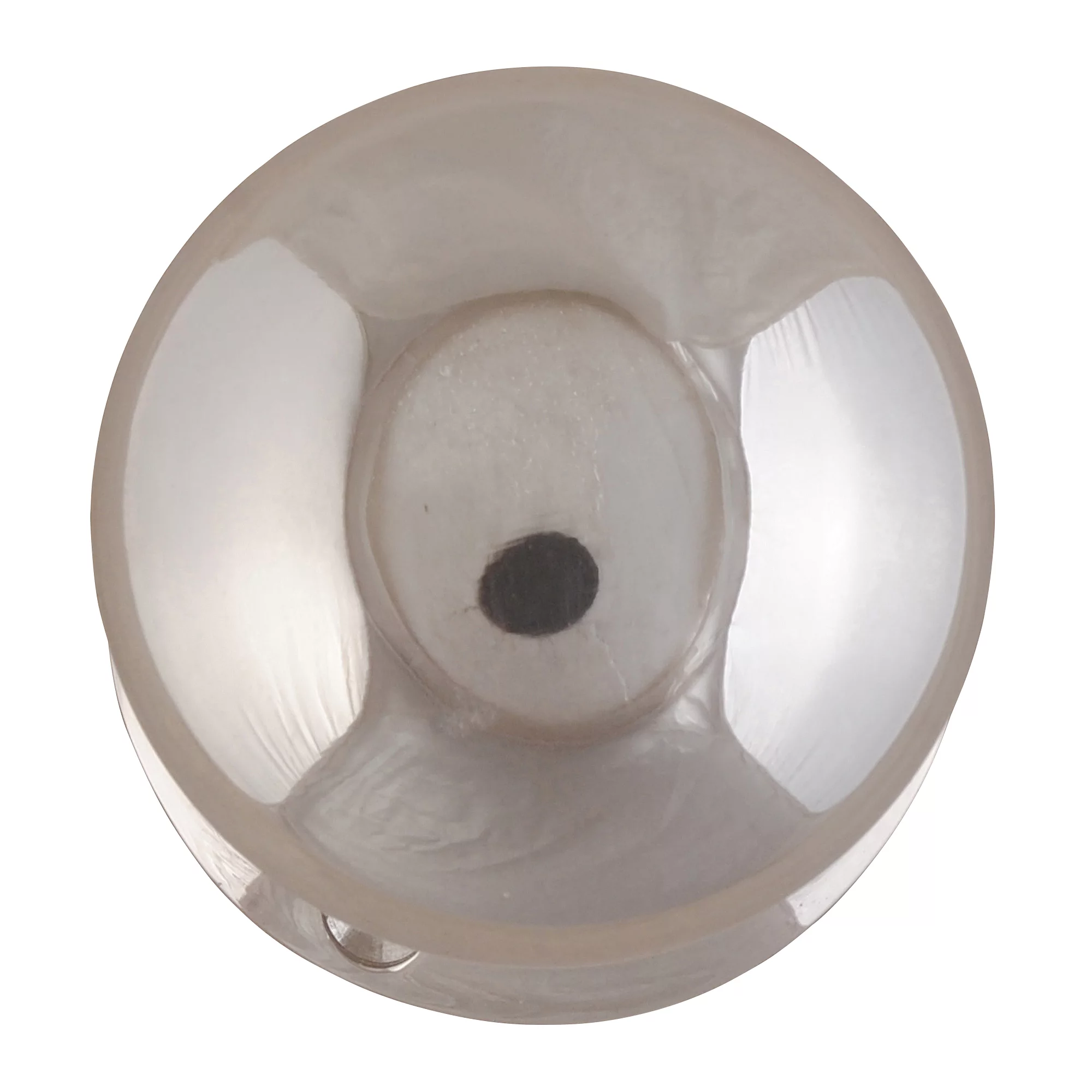 Polished Chrome Effect Zamac Round Door Knob (Dia)54mm, Pair 2 Polished Chrome Effect Zamac Round Door Knob (Dia)54mm, Pair - Image 2