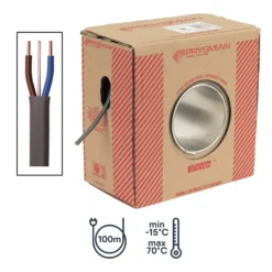 Prysmian 6242Y 2.5mm² Grey Twin & Earth Cable, 100m 7 Prysmian 6242Y 2.5mm² Grey Twin & Earth Cable, 100m -Master Yale Shop prysmian 6242y 2 5mm grey twin earth cable 100m5019325301827 01h bq
