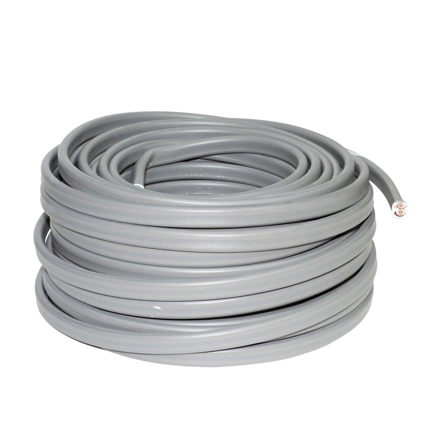 Prysmian 6242Y 4mm² Grey Twin & Earth Cable, 25m 2 Prysmian 6242Y 4mm² Grey Twin & Earth Cable, 25m - Image 2