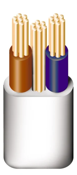 Prysmian 6242YH 10mm² Grey Twin & Earth Cable, 5m