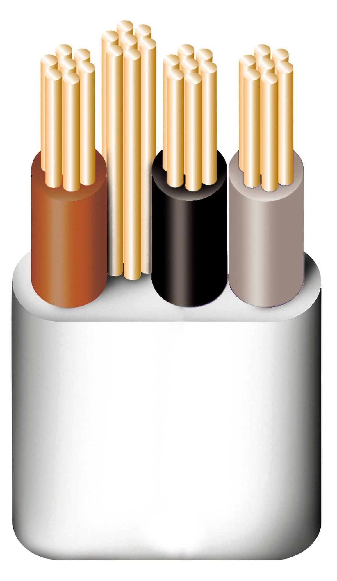 Prysmian 6243YH 1mm² Grey 3 Core & Earth Cable, 25m 1 Prysmian 6243YH 1mm² Grey 3 Core & Earth Cable, 25m