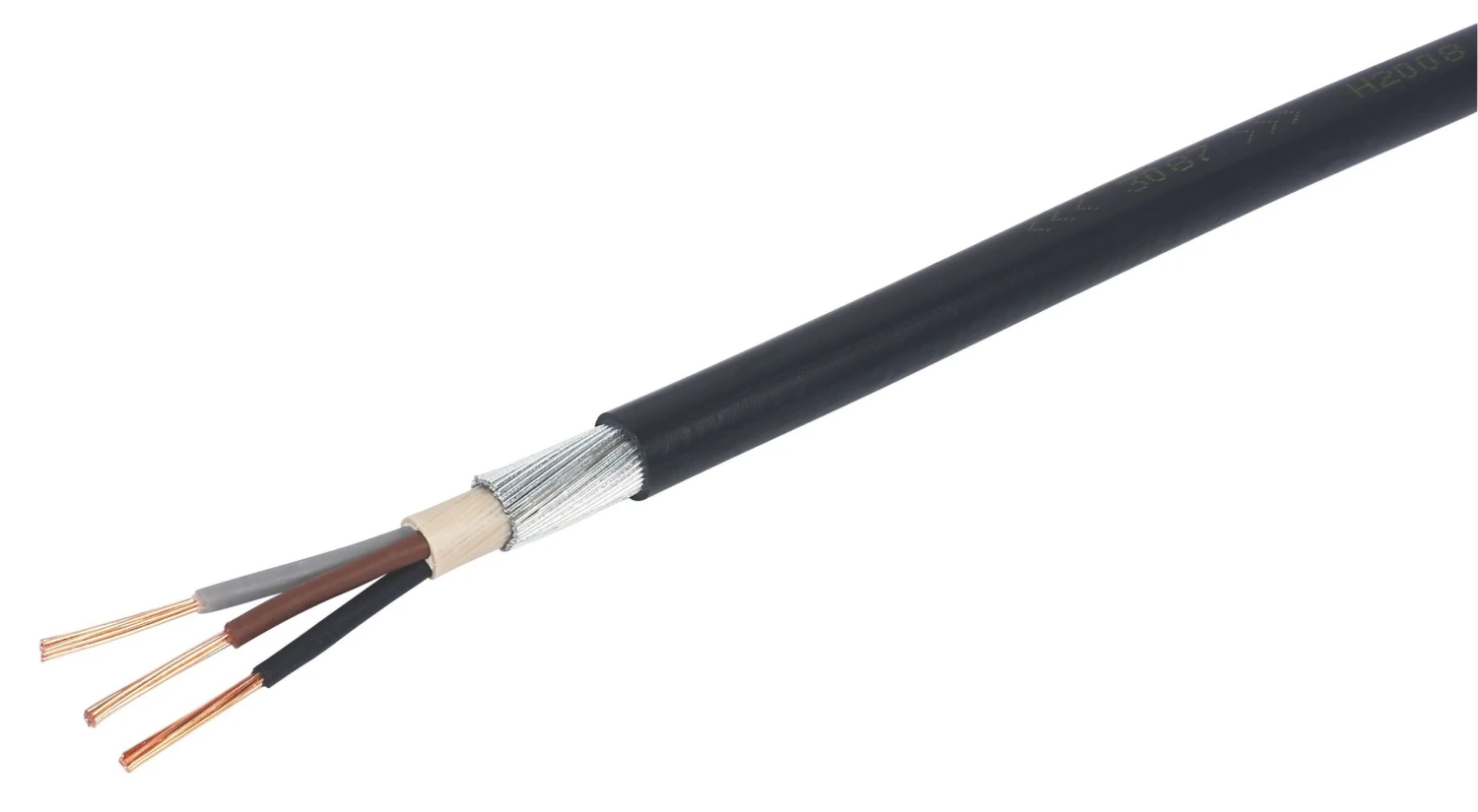 Prysmian 6943X Black Cable 2.5mm² X 25m 1 Prysmian 6943X Black Cable 2.5mm² X 25m