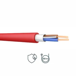 Prysmian FP200 Red 2 Core Fire Cable, 2.5mm² X 50m