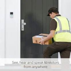 Ring 4 Black & Grey Wireless Video Doorbell -Master Yale Shop ring 4 black grey wireless video doorbell0840080571805 02i bq scaled