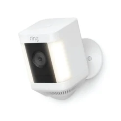 Ring Spotlight Cam White Smart Battery-powered IP Camera Plus