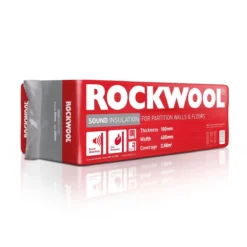 Rockwool Acoustic Cavity Slab (L)1.2m (W)0.4m (T)100mm, Pack Of 6