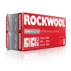 Rockwool Acoustic Cavity Slab (L)1.2m (W)0.6m (T)50mm, Pack Of 12