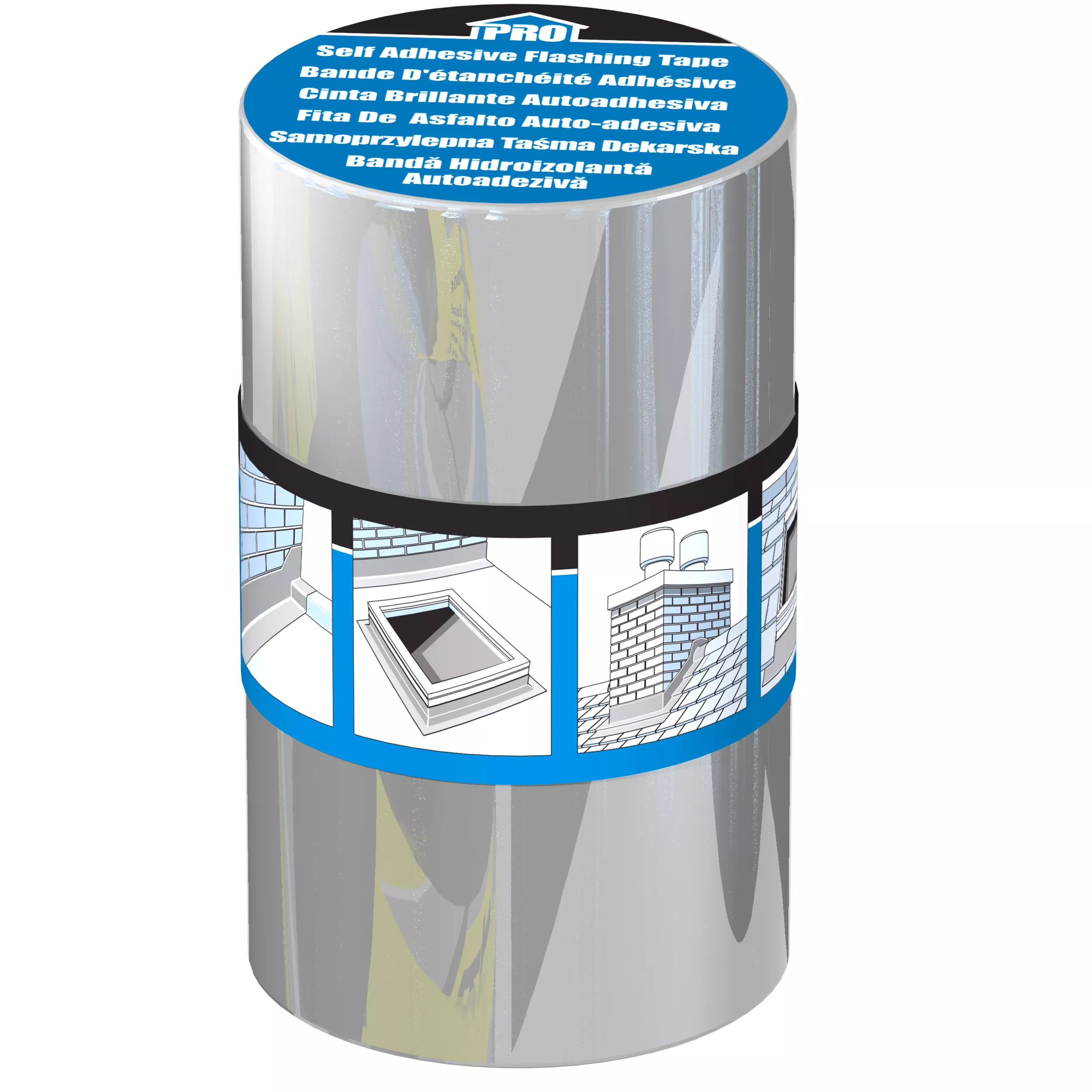 Roof Pro Butyl Silver Tape (L)10m (W)250mm 2 Roof Pro Butyl Silver Tape (L)10m (W)250mm - Image 2