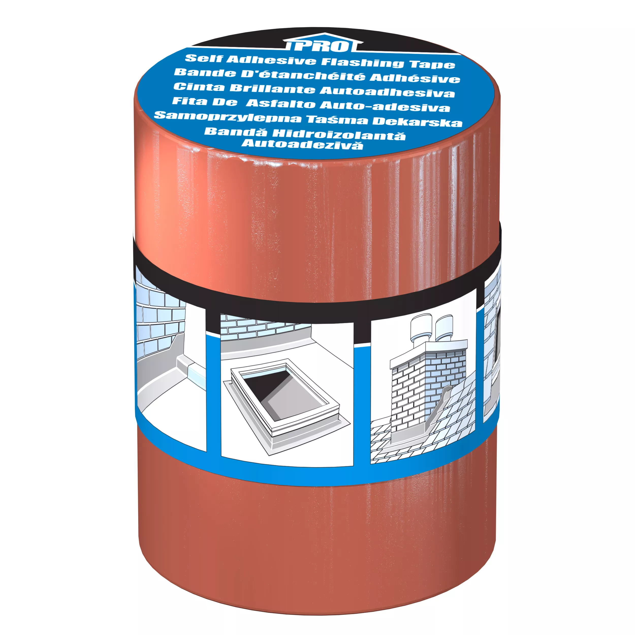 Roof Pro Butyl Terracotta Tape (L)10m (W)200mm 2 Roof Pro Butyl Terracotta Tape (L)10m (W)200mm - Image 2