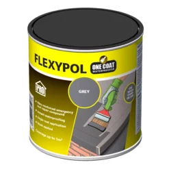 Roof Pro Flexypol One Coat Grey Roofing Waterproofer, 1L