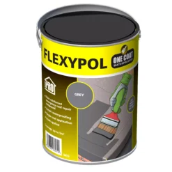 Roof Pro Flexypol One Coat Grey Roofing Waterproofer, 5L