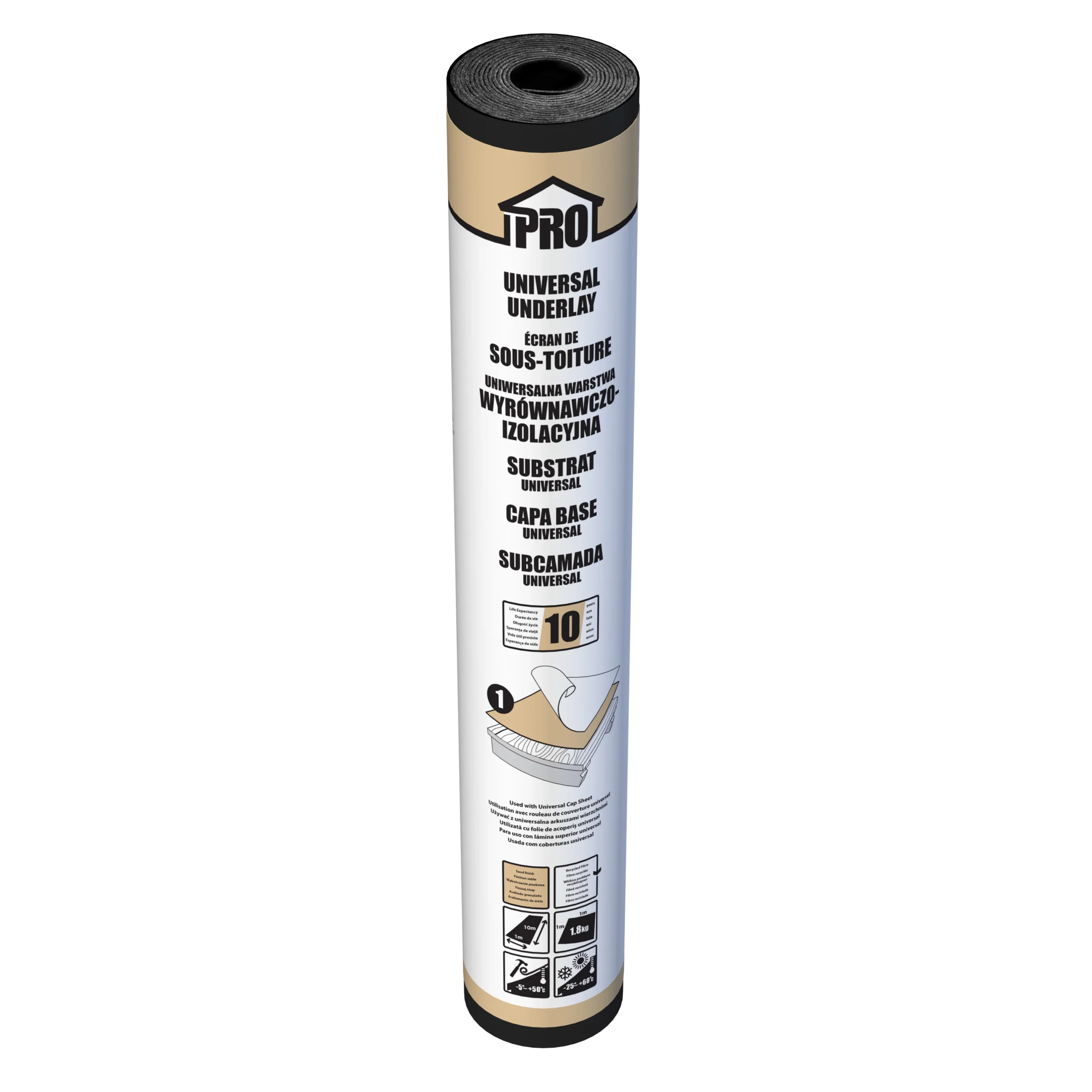 Roof Pro Universal Sand Underlay, (L)10m (W)1m 1 Roof Pro Universal Sand Underlay, (L)10m (W)1m
