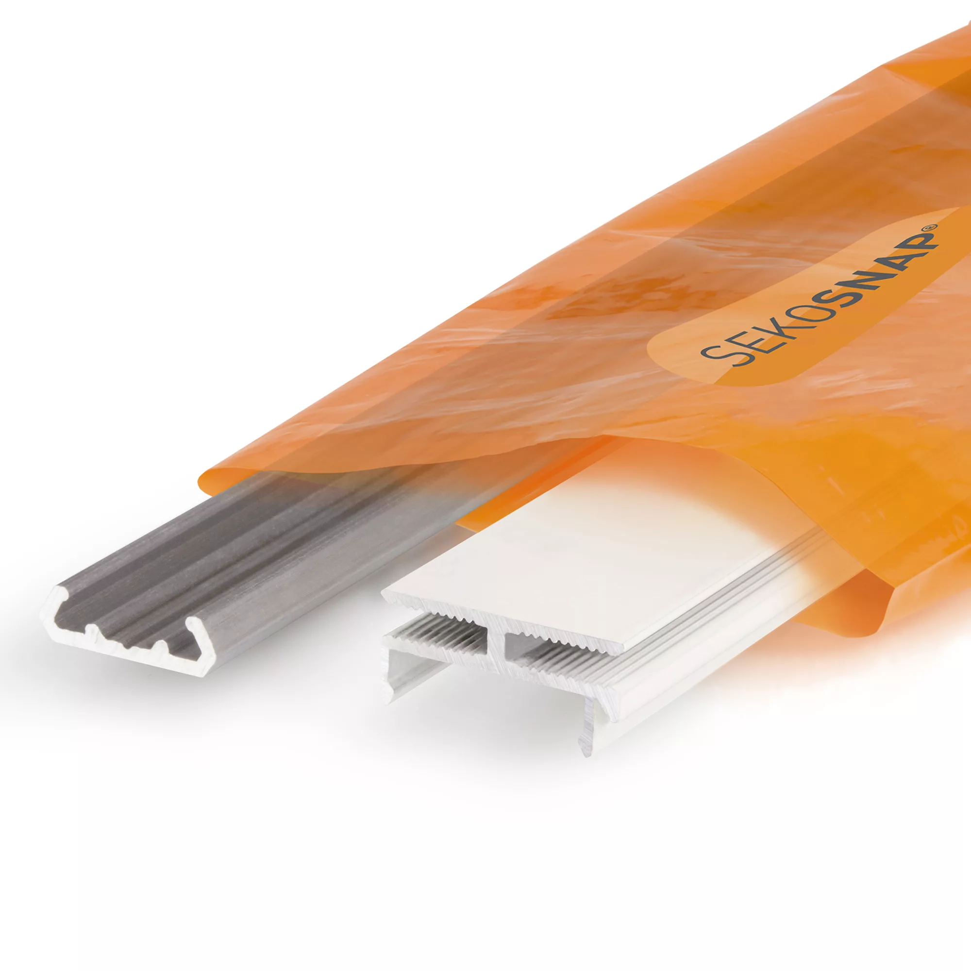 SekoSnap White Aluminium Glazing Bar, (L)2m (W)26mm (T)14mm 2 SekoSnap White Aluminium Glazing Bar, (L)2m (W)26mm (T)14mm - Image 2