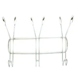 Silver Effect Antenna 3 Hook Rail, (L)545mm (H)145mm