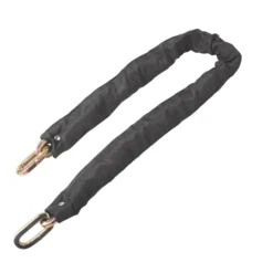 Smith & Locke Black Steel Security Chain, (L)1m (Dia)10mm