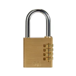 Smith & Locke Brass Combination Padlock (W)50mm
