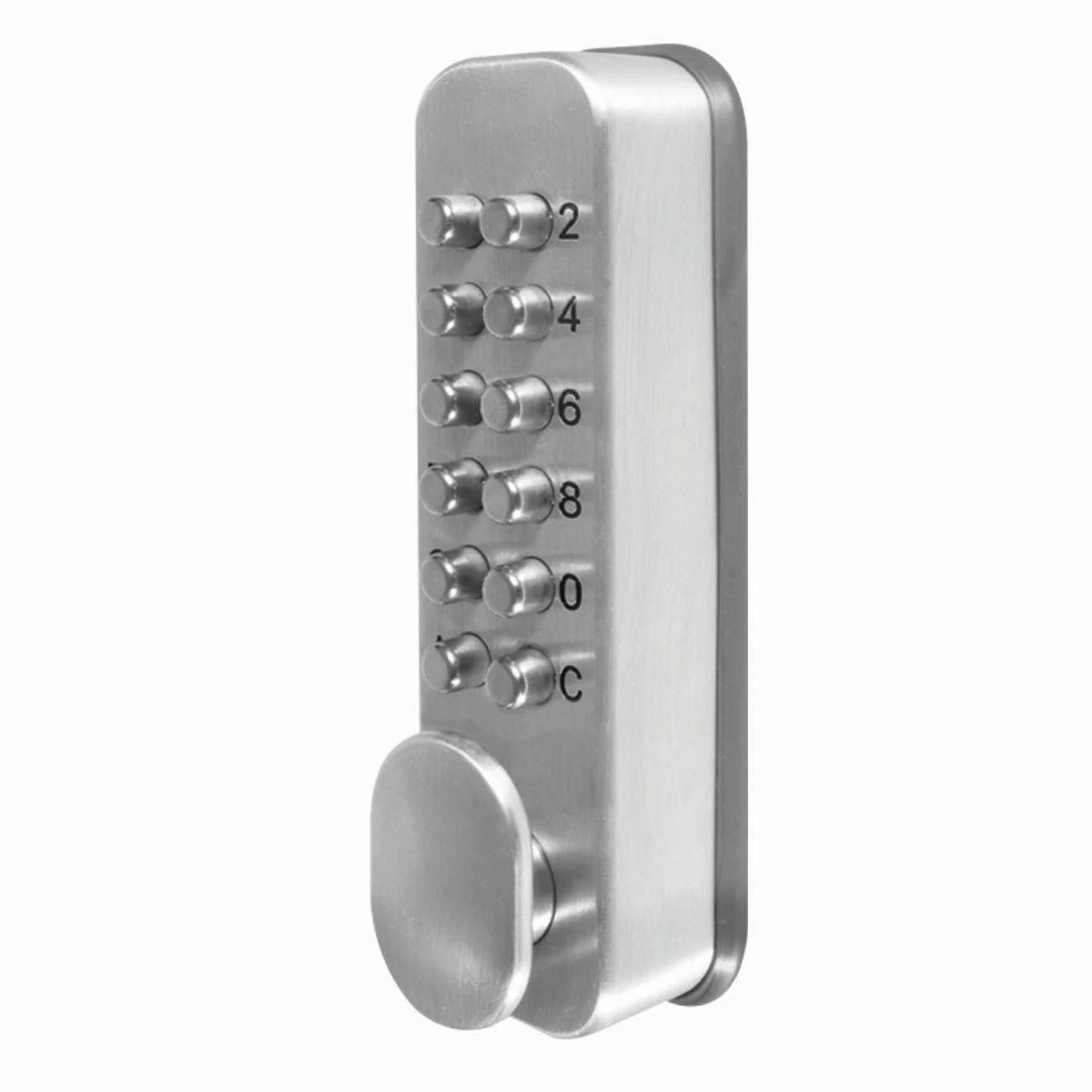 Smith & Locke Grey Zinc Alloy 4-6 Digit Push-button Lock 1 Smith & Locke Grey Zinc Alloy 4-6 Digit Push-button Lock