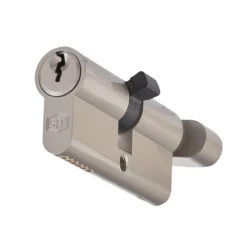 Smith & Locke Nickel Effect Brass Single Euro Thumbturn Cylinder Lock, (L)70mm (W)33mm -Master Yale Shop smith locke nickel effect brass single euro thumbturn cylinder lock l 70mm w 33mm3663602835516 02c scaled