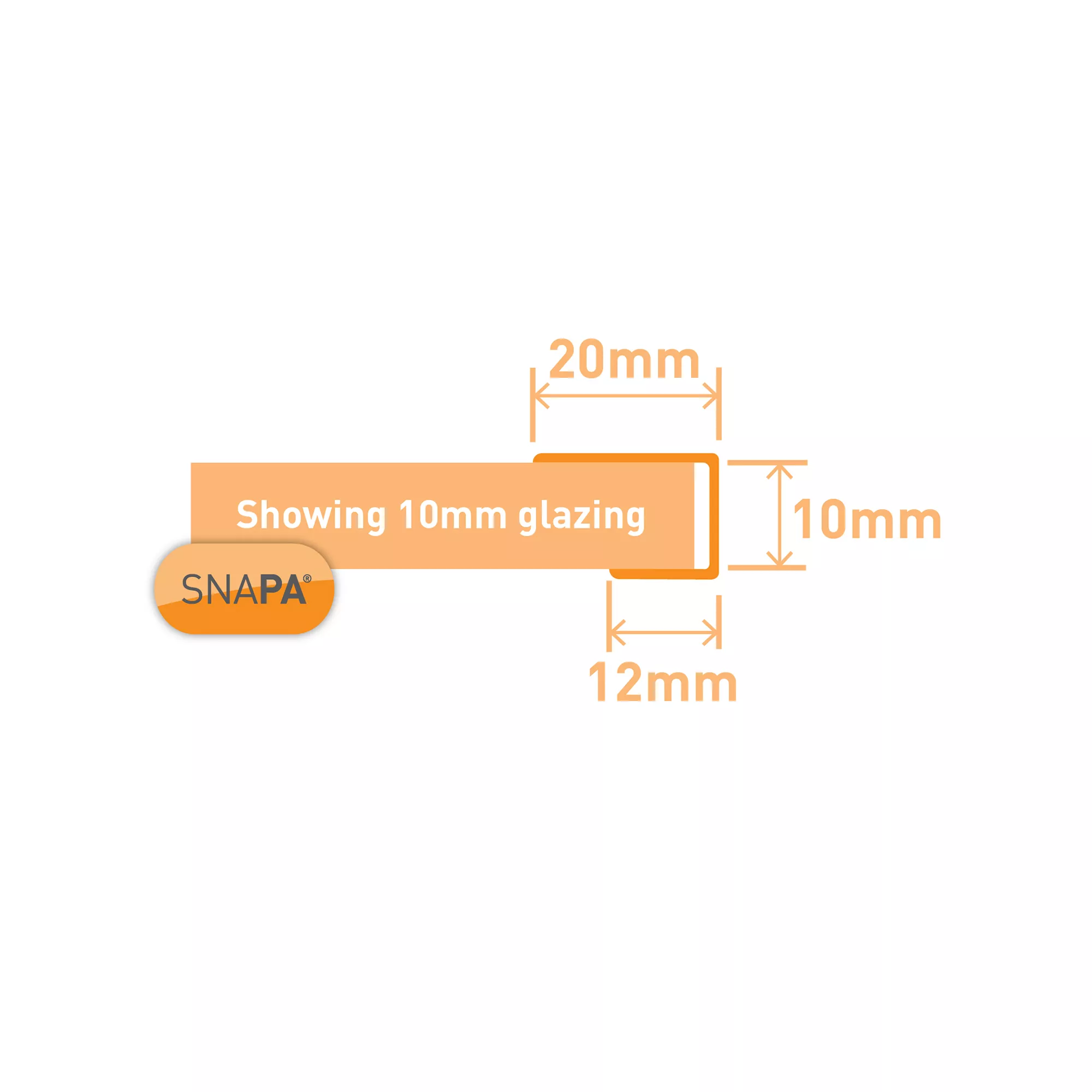 SNAPA Clear Capping Strip (L)3000mm (W)15mm 4 SNAPA Clear Capping Strip (L)3000mm (W)15mm - Image 4