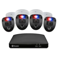 Swann 1080p 4 Camera CCTV DVR Kit -Master Yale Shop swann 1080p 4 camera cctv dvr kit0840236129355 02c bq