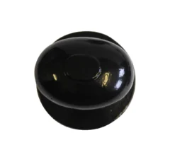 The House Nameplate Company Black Iron Effect Iron Oval External Door Knob (Dia)80mm
