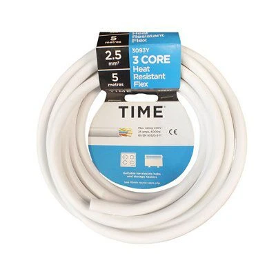 Time 3093Y White Cable 2.5mm² X 5m 2 Time 3093Y White Cable 2.5mm² X 5m - Image 2