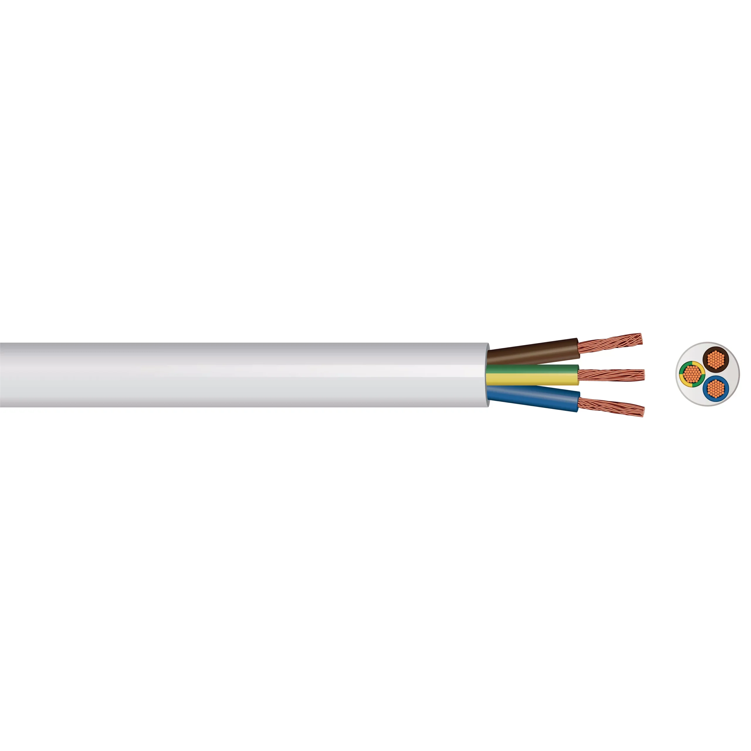 Time 3093Y White Cable 2.5mm² X 5m 3 Time 3093Y White Cable 2.5mm² X 5m - Image 3