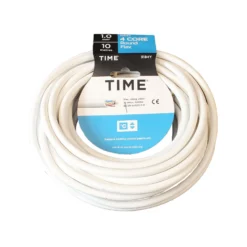 Time 3184Y White Cable 1mm² X 10m