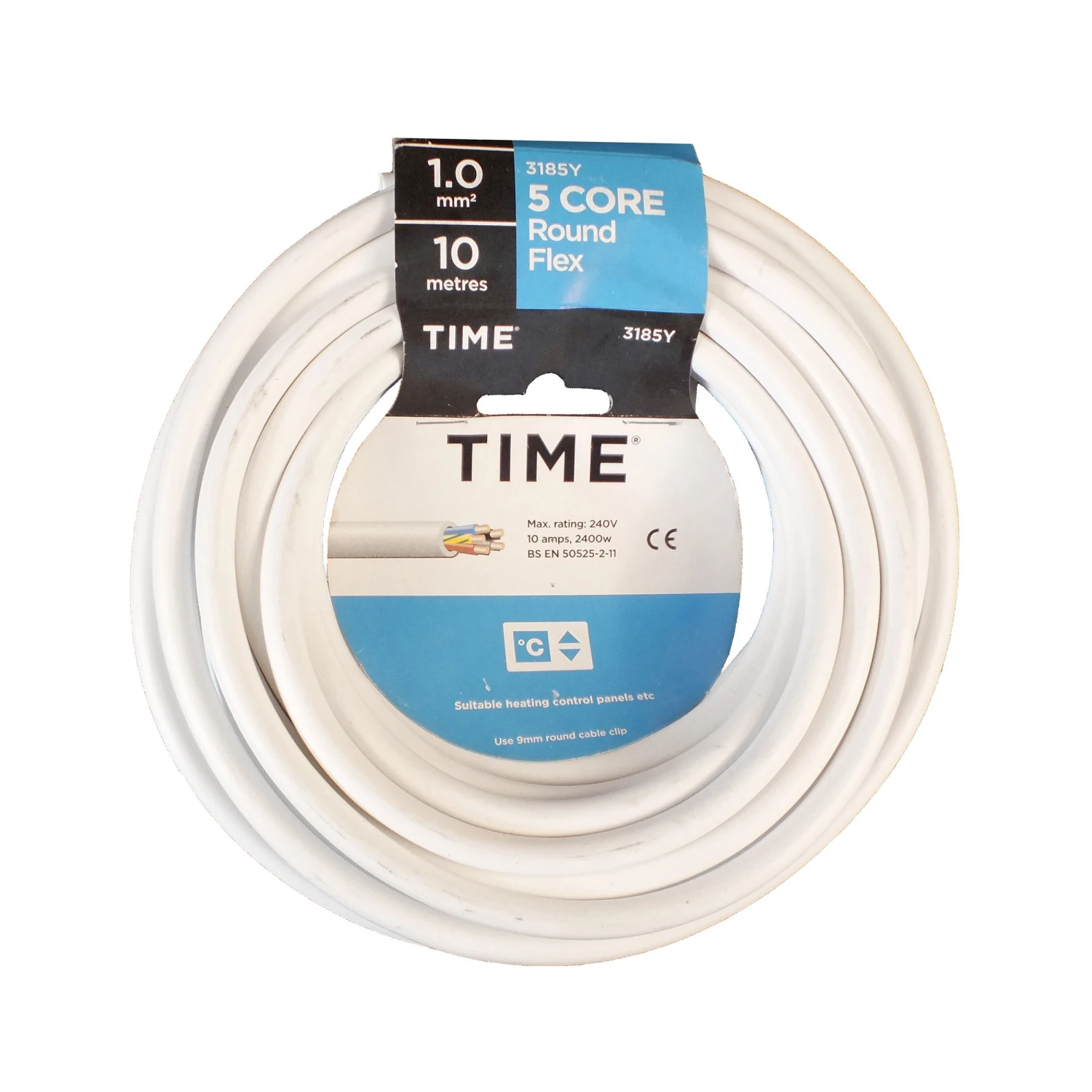 Time 3185Y White Cable 1mm² X 10m 2 Time 3185Y White Cable 1mm² X 10m - Image 2