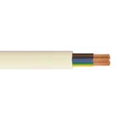 Time 3185Y White Cable 1mm² X 10m