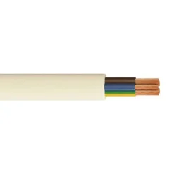 Time 3185Y White Cable 1mm² X 5m