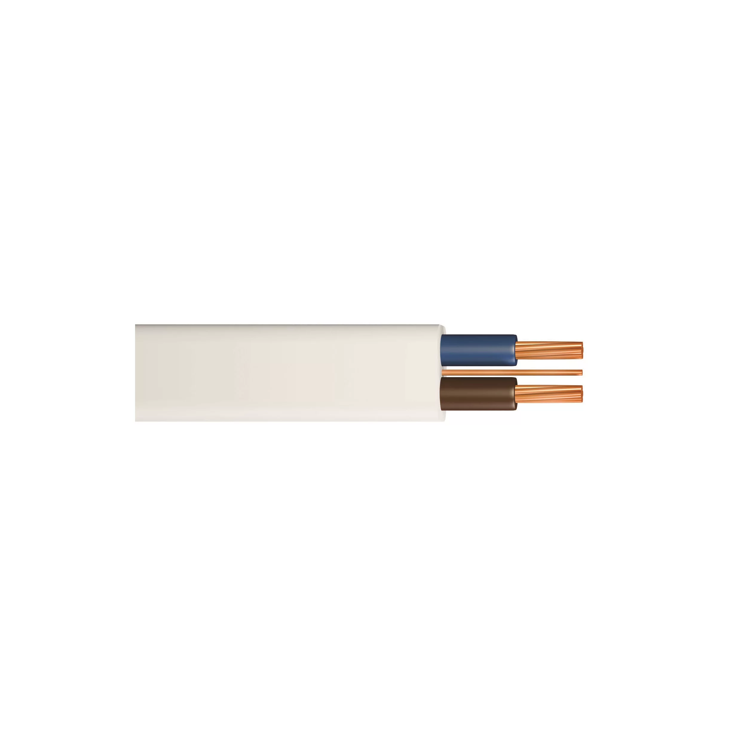 Time 6242B 1.5mm² White Twin & Earth Cable, 100m 1 Time 6242B 1.5mm² White Twin & Earth Cable, 100m
