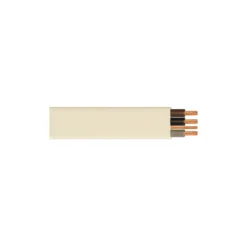 Time 6243B 1.5mm² White 3 Core & Earth Cable, 50m