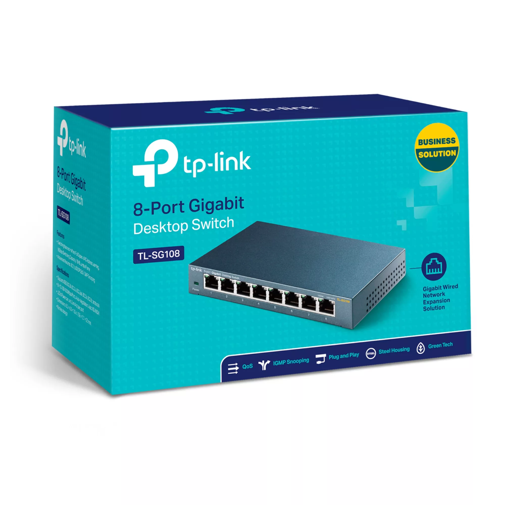 TP-Link 8 Port Navy Blue Ethernet Switch 6 TP-Link 8 Port Navy Blue Ethernet Switch - Image 6