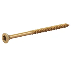 TurboDrive TX Double-countersunk Yellow-passivated Steel Wood Screw (Dia)5mm (L)80mm, Pack Of 200