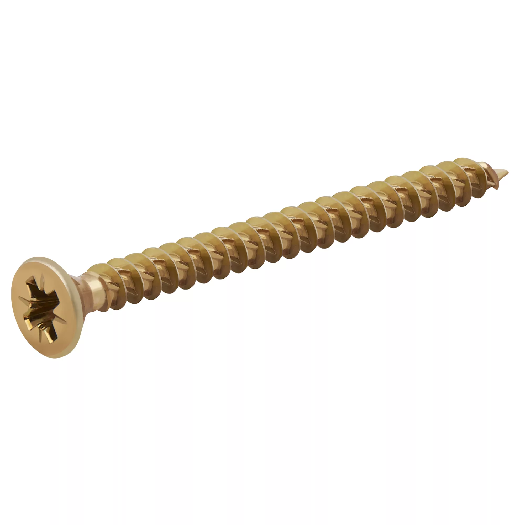 TurboDrive Yellow-passivated Steel Screw (Dia)3.5mm (L)40mm, Pack Of 500 1 TurboDrive Yellow-passivated Steel Screw (Dia)3.5mm (L)40mm, Pack Of 500
