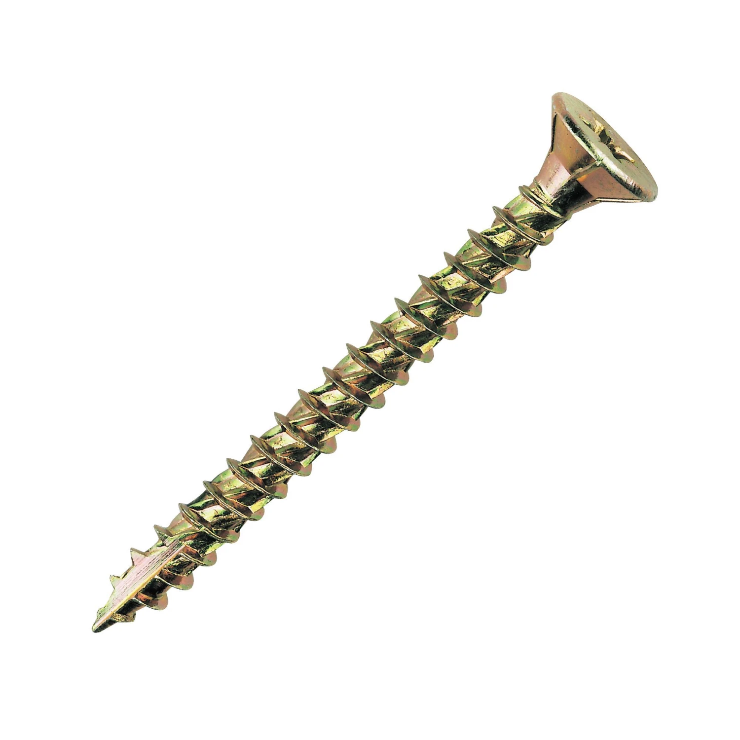 TurboGold PZ Double Self-countersunk Yellow-passivated Carbon Steel Screw (Dia)5mm (L)100mm, Pack Of 100 1 TurboGold PZ Double Self-countersunk Yellow-passivated Carbon Steel Screw (Dia)5mm (L)100mm, Pack Of 100