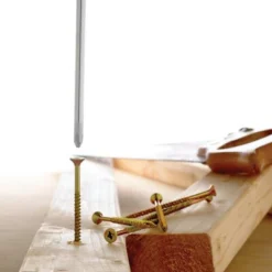 TurboGold Yellow-passivated Carbon Steel Screw (Dia)5mm (L)90mm, Pack Of 100 -Master Yale Shop turbogold yellow passivated carbon steel screw dia 5mm l 90mm pack of 1005052931650484 02i