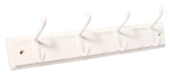 White 4 Hook Rail, (L)458mm