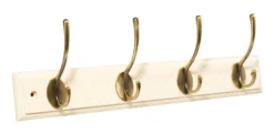 White Brass Effect Hook Rail (H)15mm -Master Yale Shop white brass effect hook rail h 15mm05250424 03c scaled