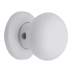 White Painted Wood Round Door Knob (Dia)56.55mm, Pair -Master Yale Shop white painted wood round door knob dia 56 55mm pair03414057 21c