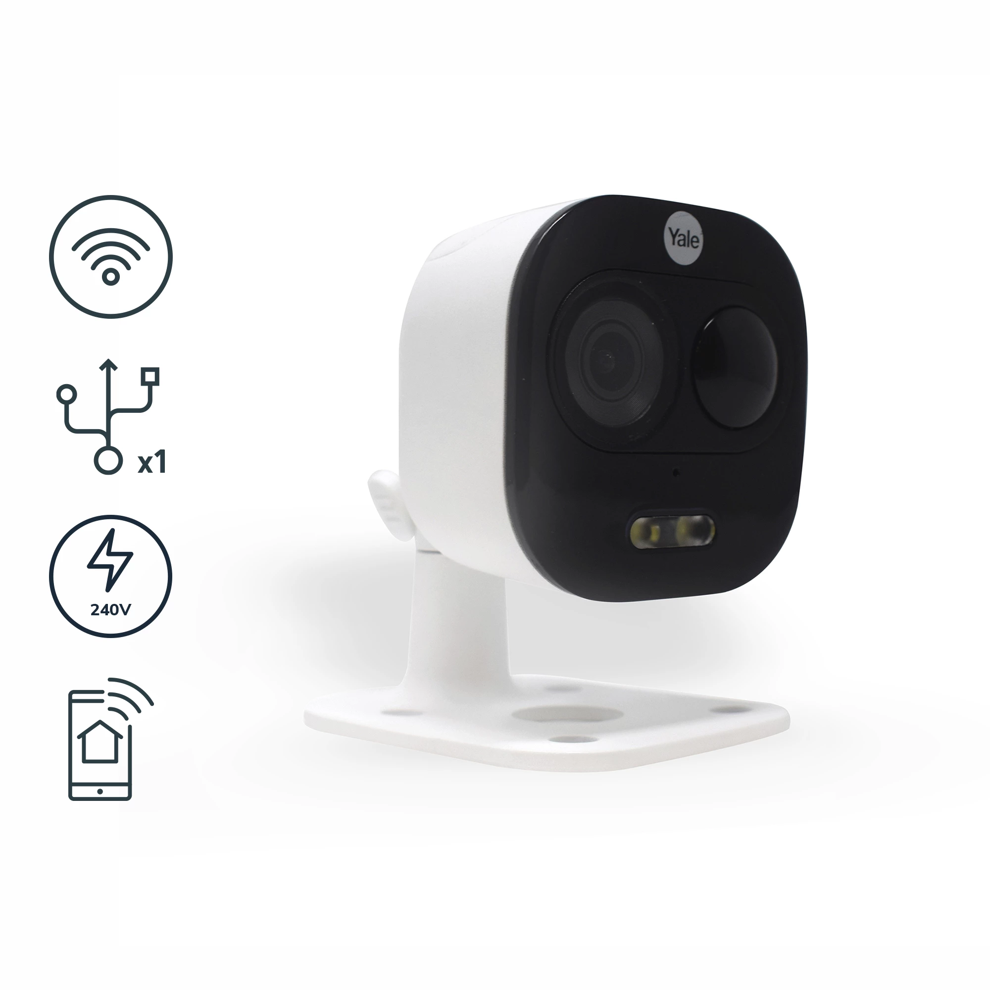 Yale All-in-One Wireless Outdoor Smart IP Camera In Black 1 Yale All-in-One Wireless Outdoor Smart IP Camera In Black