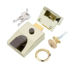Yale Brass Effect LH & RH Deadlock Night Latch, (H)70mm (W)93mm