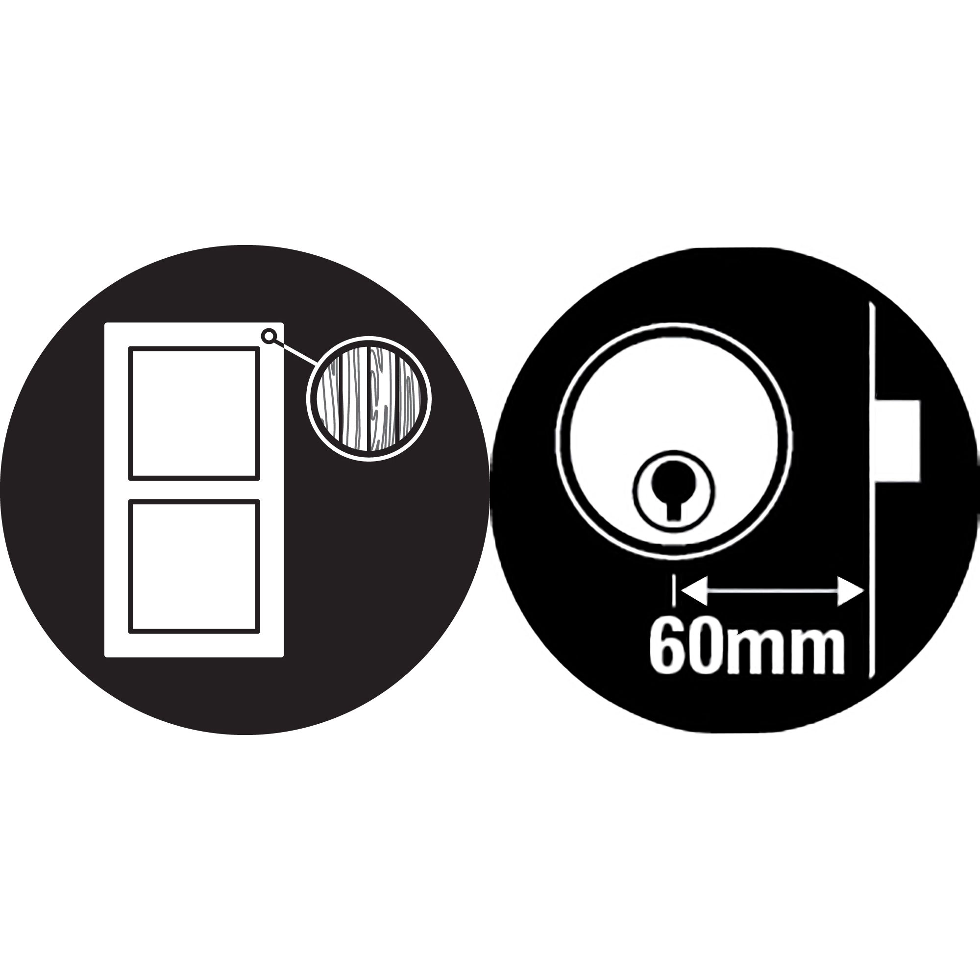 Yale Grey Brass Effect LH & RH Deadlock Night Latch, (H)70mm (W)93mm 2 Yale Grey Brass Effect LH & RH Deadlock Night Latch, (H)70mm (W)93mm - Image 2