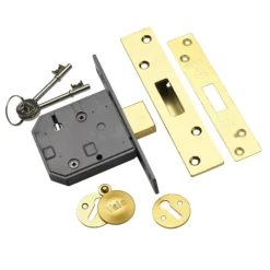 Yale P-M562-PB-80 76mm Polished Brass 5 Lever Deadlock