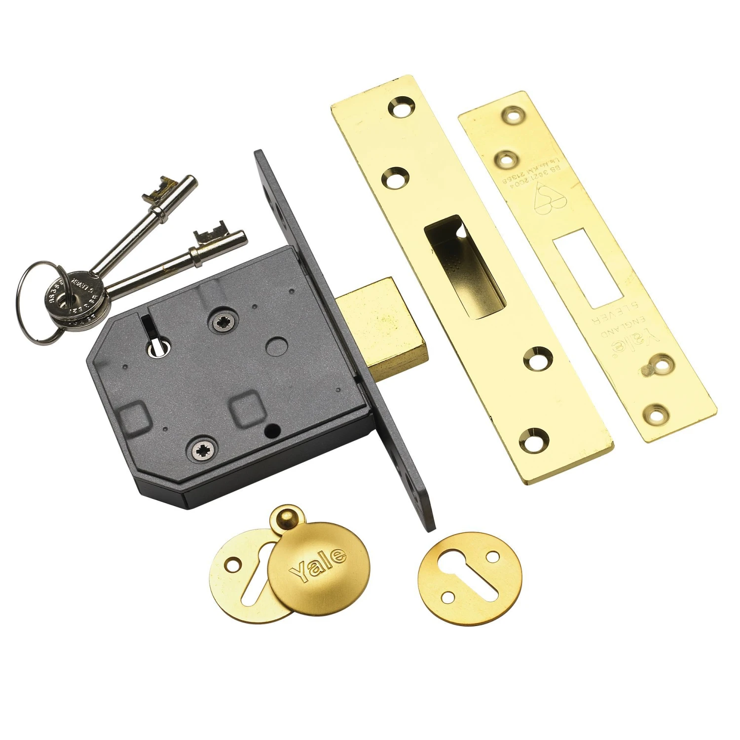Yale P-M562-PB-80 76mm Polished Brass 5 Lever Deadlock 1 Yale P-M562-PB-80 76mm Polished Brass 5 Lever Deadlock