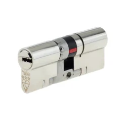 Yale Platinum Nickel-plated Brass Single Euro Cylinder Lock, (L)80mm