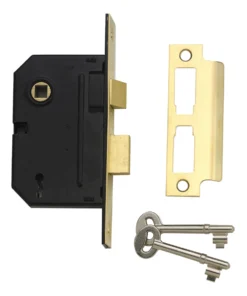 Yale PM320 3IN 76mm Chrome Effect Metal 3 Lever Sashlock