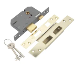 Yale PM560 2.5P 64mm Brass Effect Metal 5 Lever Sashlock
