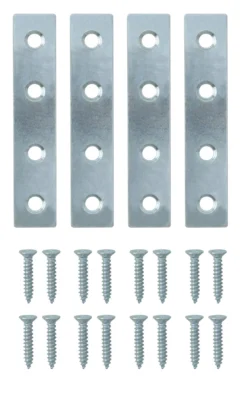 Zinc-plated Steel Mending Plate (L)75mm (W)16mm (T)1.5mm, Pack Of 20